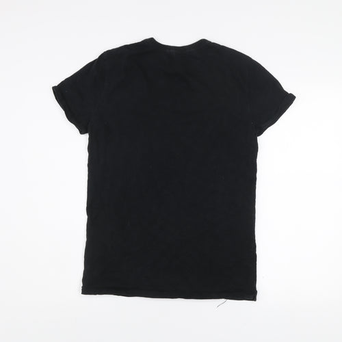 Superdry Men's Black Graphic Logo T-Shirt Size S Short Sleeve Cotton