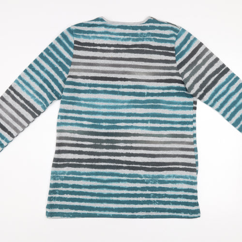 Tigi Womens Multicoloured Striped Long Sleeve Pullover Jumper Size 14