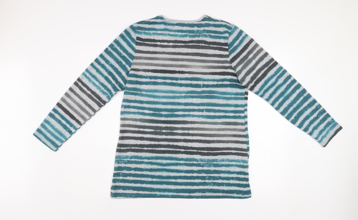 Tigi Womens Multicoloured Striped Long Sleeve Pullover Jumper Size 14