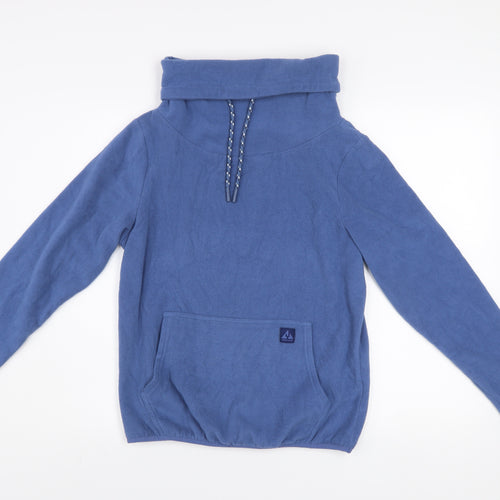 Ayacucho Womens Blue Cayley Pullover Fleece Hoodie XS