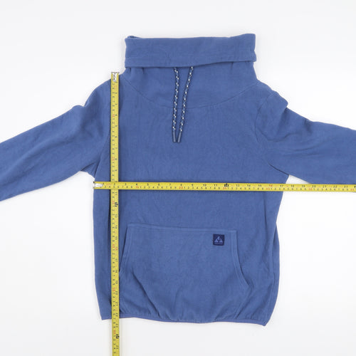 Ayacucho Womens Blue Cayley Pullover Fleece Hoodie XS