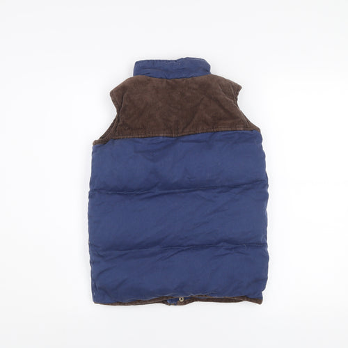 Joules Boys Blue Padded Cotton Bodywarmer Waistcoat 9-10 Years