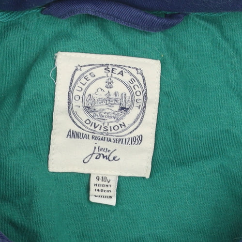 Joules Boys Blue Padded Cotton Bodywarmer Waistcoat 9-10 Years