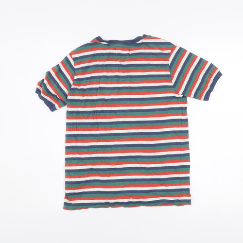 BDG Women's Multicoloured Striped Ringer T-Shirt Size S