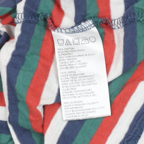 BDG Women's Multicoloured Striped Ringer T-Shirt Size S