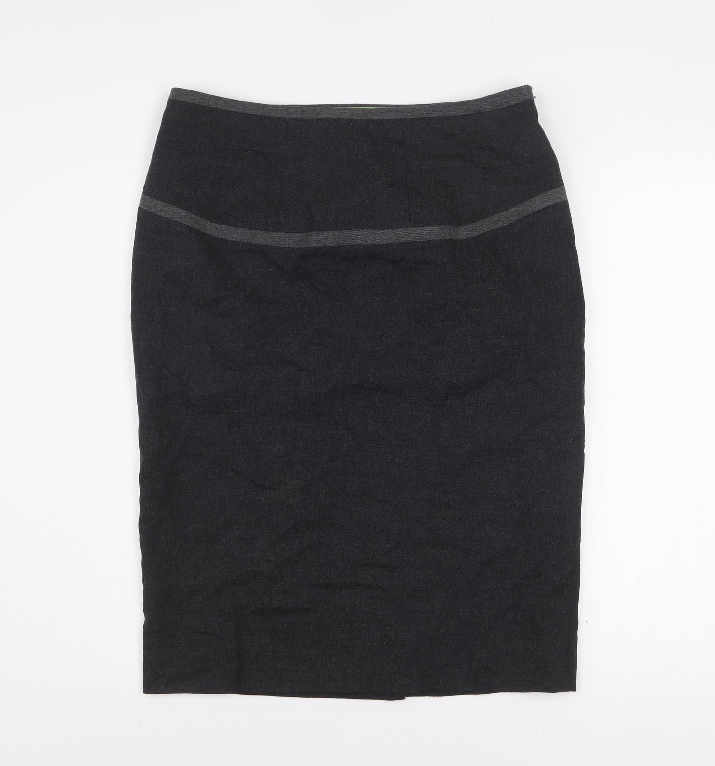 Pepperberry Womens Black Pencil Skirt Size 12 Workwear Cotton Blend