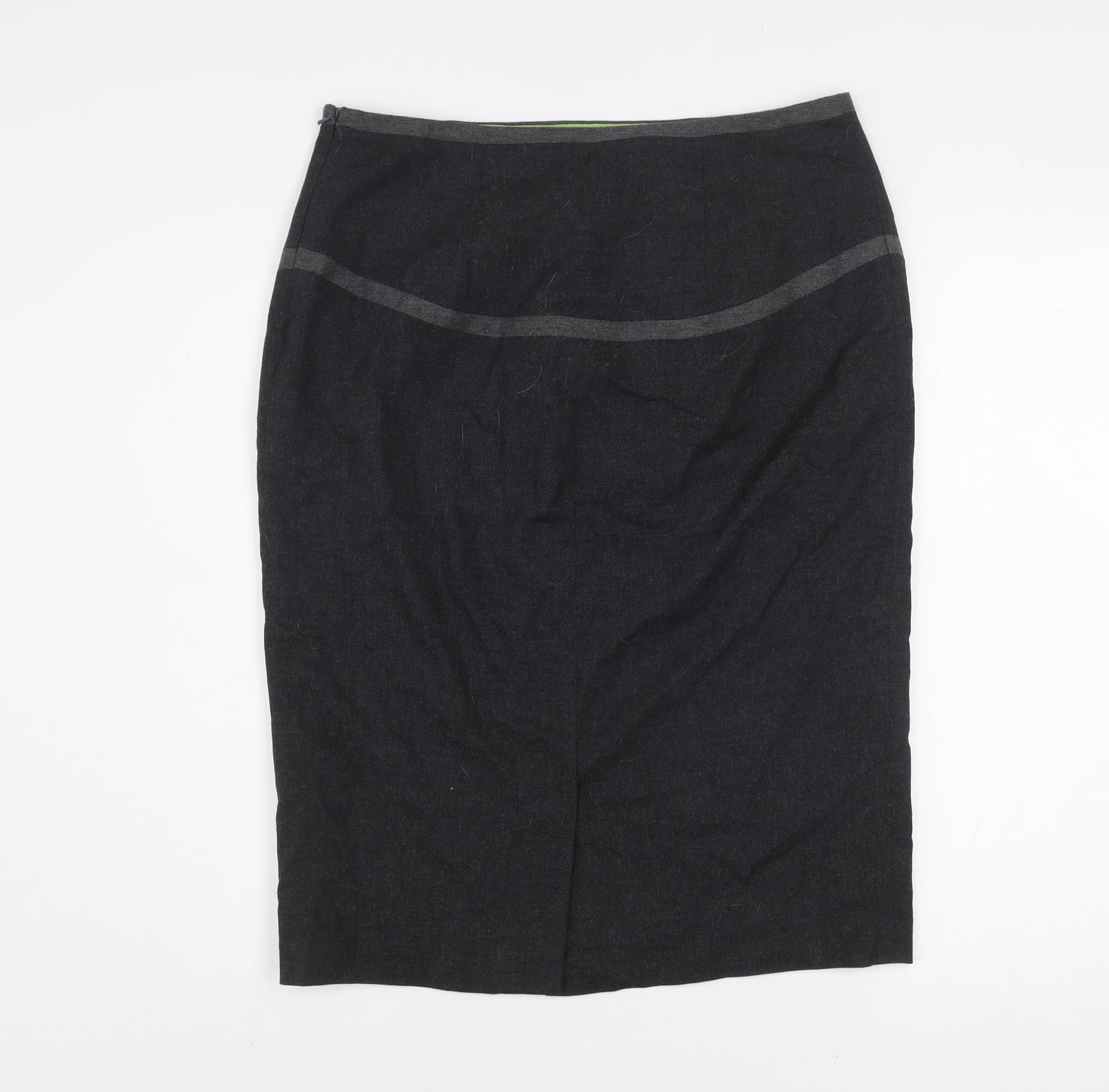 Pepperberry Womens Black Pencil Skirt Size 12 Workwear Cotton Blend