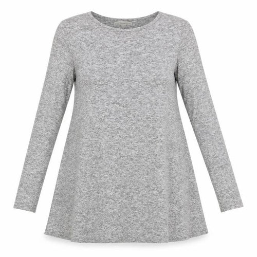 Glamorous Women's Grey A-Line Long Sleeve Jersey Dress Size 10