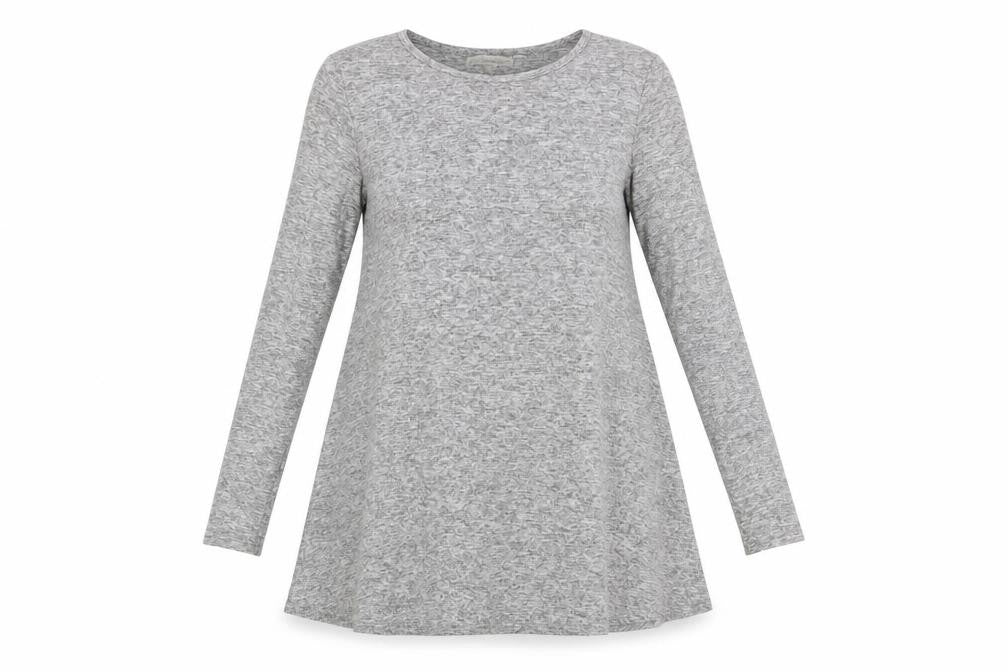 Glamorous Women's Grey A-Line Long Sleeve Jersey Dress Size 10