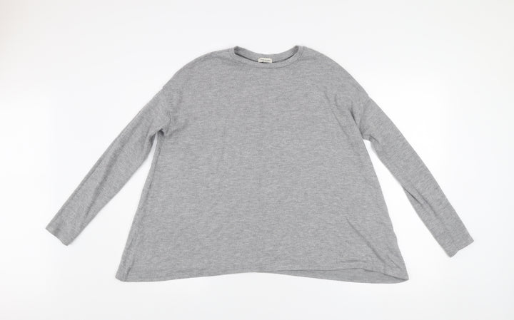 River Island Women’s Grey Crew Neck Long Sleeve Pullover Jumper Size 8