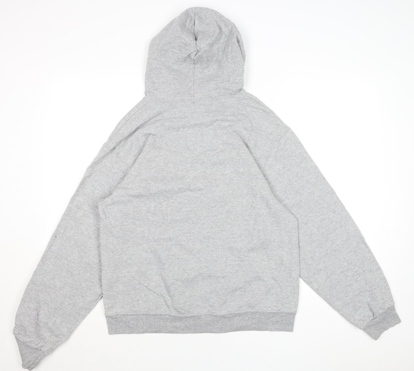 Fruit of the Loom Men's Grey Pullover Hoodie M NYC Embroidered Logo