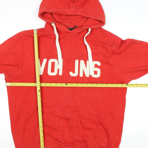 Voi Jeans Mens Red 2XL Pullover Hoodie Sweatshirt Cotton