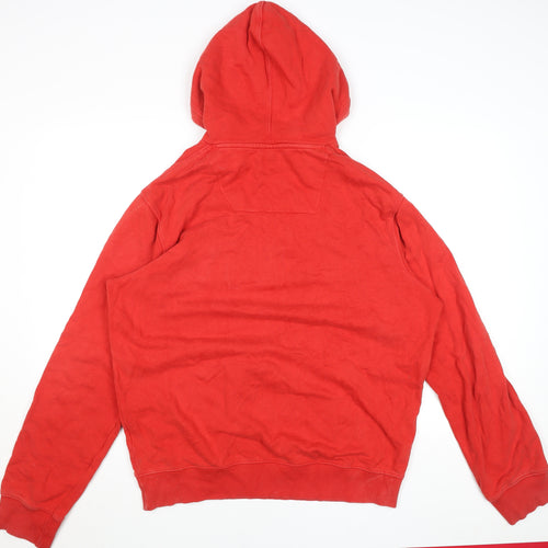Voi Jeans Mens Red 2XL Pullover Hoodie Sweatshirt Cotton