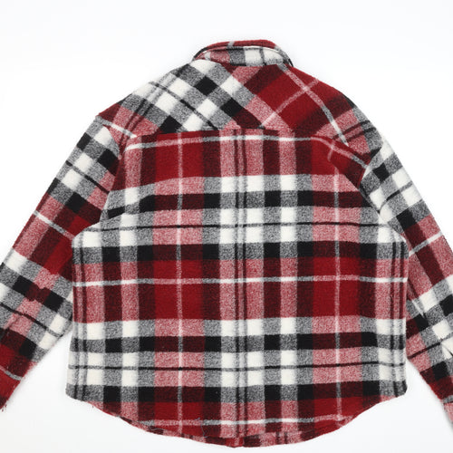 ZARA Women's Multicoloured Check Shirt Jacket Size S
