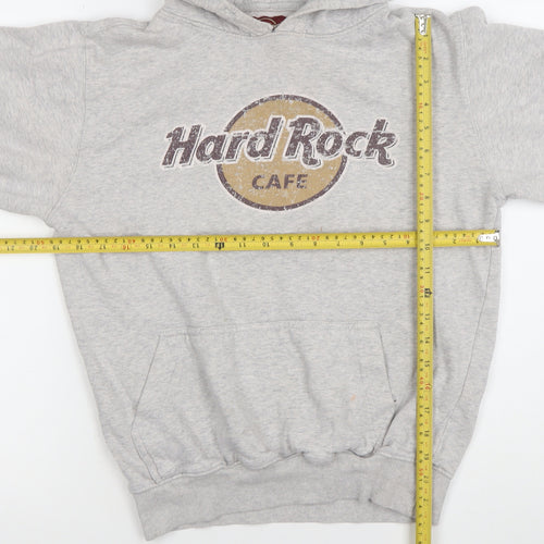 Hard Rock Cafe Mallorca Grey Hoodie Medium Women's Pullover Sweatshirt