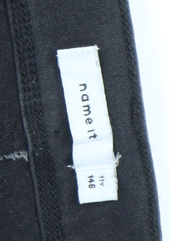 Name It Teens Black Skinny Jeans Slim Fit Size 11Y