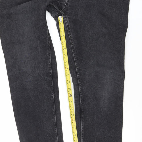 Marks and Spencer Men's Black Skinny Fit Jeans 34W 32L