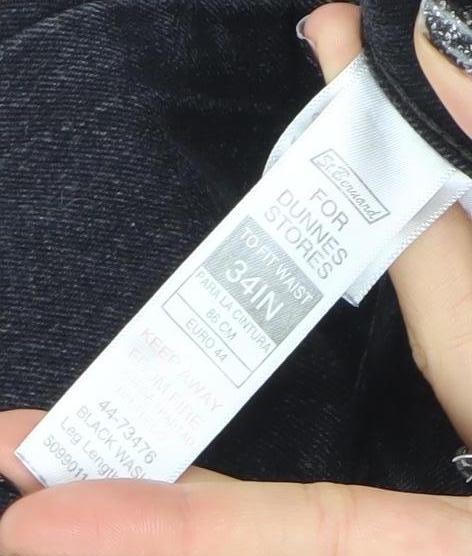 Marks and Spencer Men's Black Skinny Fit Jeans 34W 32L