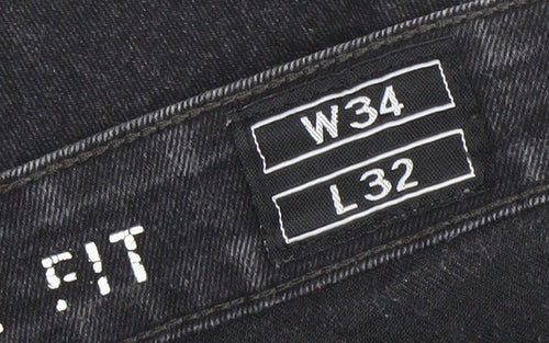 Marks and Spencer Men's Black Skinny Fit Jeans 34W 32L