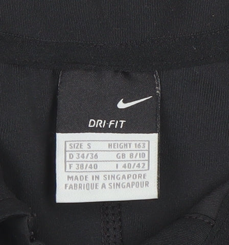 Nike Womens Black Dri-Fit Polo Activewear Top Size S 8/10