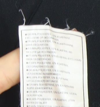 Nike Womens Black Dri-Fit Polo Activewear Top Size S 8/10