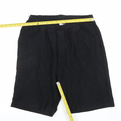 Les Basics Men’s Black Cotton Sweat Shorts Size Large Casual Jersey