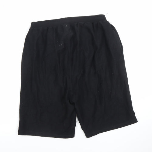 Les Basics Men’s Black Cotton Sweat Shorts Size Large Casual Jersey