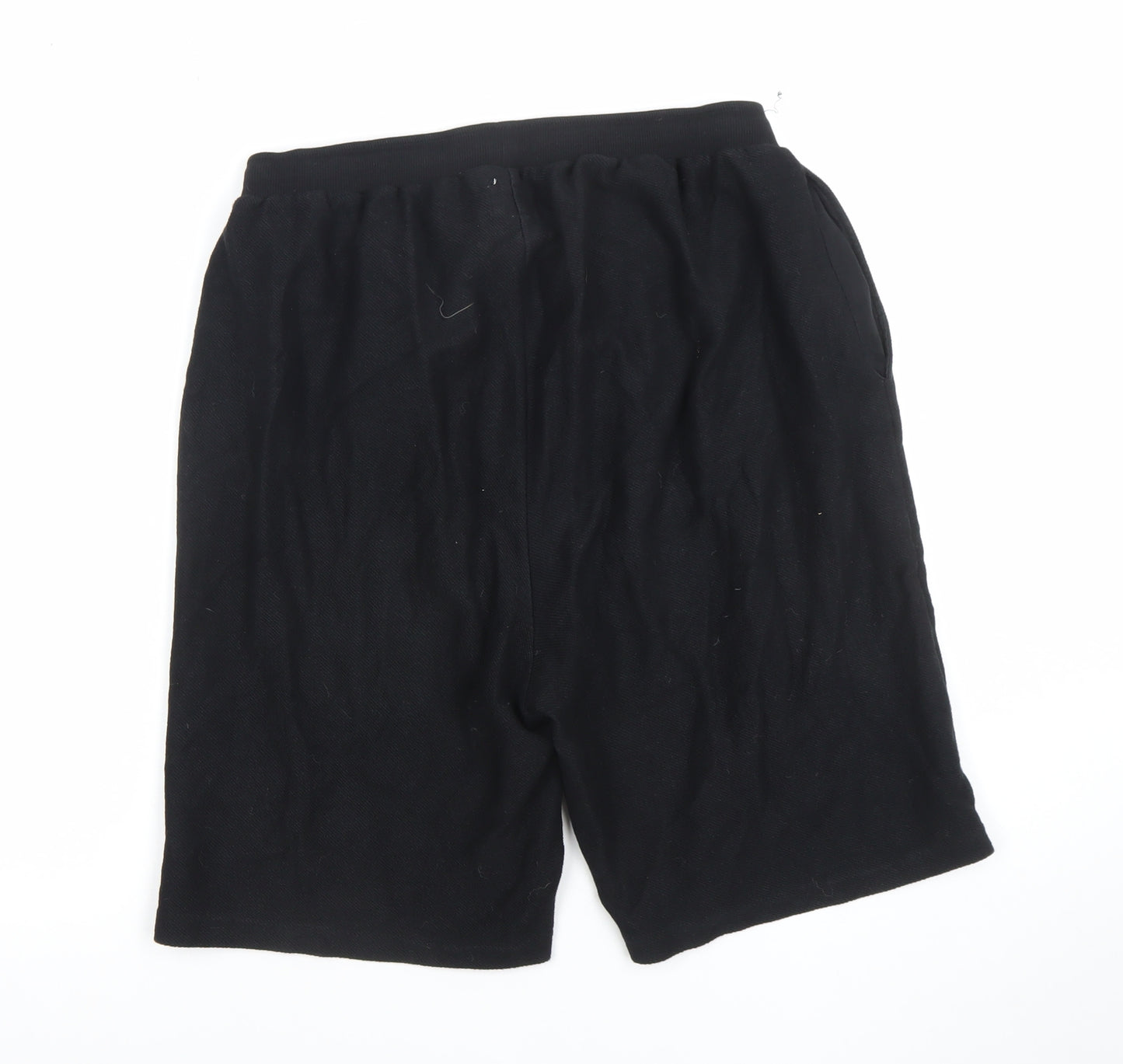 Les Basics Men’s Black Cotton Sweat Shorts Size Large Casual Jersey