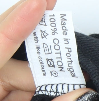 Les Basics Men’s Black Cotton Sweat Shorts Size Large Casual Jersey