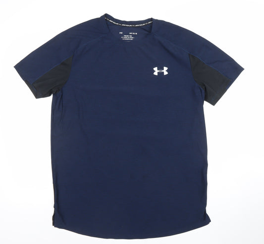 Under Armour Men's Blue MK1 Tee Athletic T-Shirt Size L