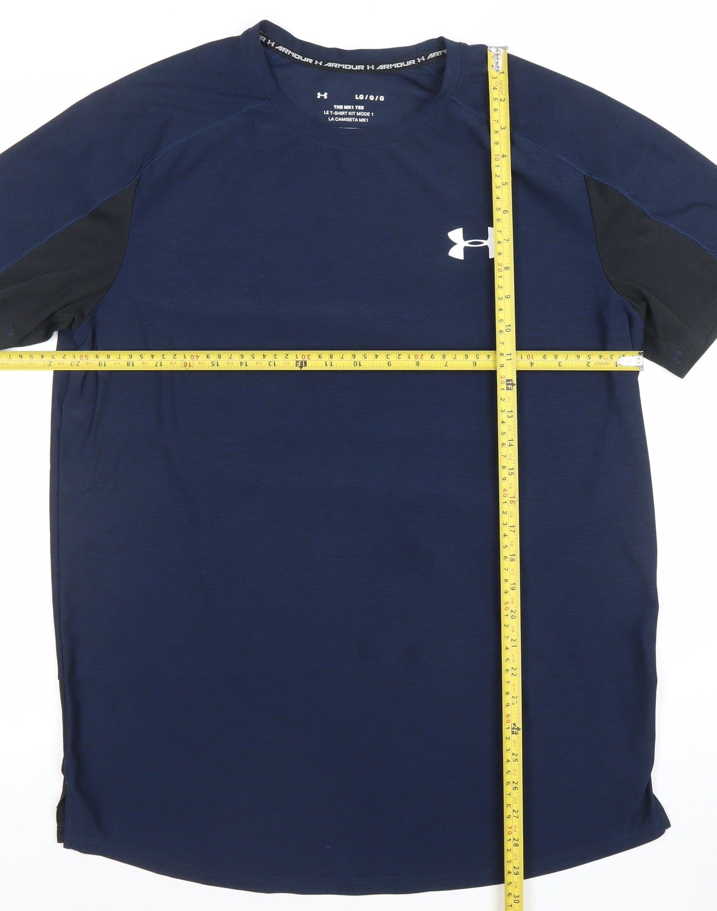 Under Armour Men's Blue MK1 Tee Athletic T-Shirt Size L