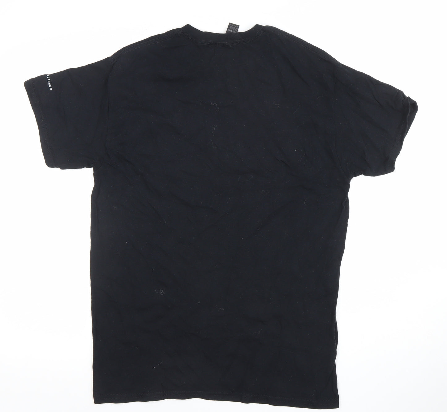 Gildan Men’s Black Blockdaemon Graphic Cotton T-Shirt M Regular Fit