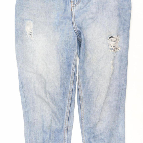 Zudio Women’s Blue High Rise Mom Jeans Size 28 Cotton Denim
