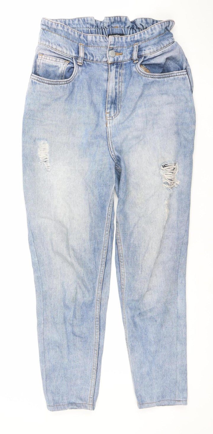 Zudio Women’s Blue High Rise Mom Jeans Size 28 Cotton Denim