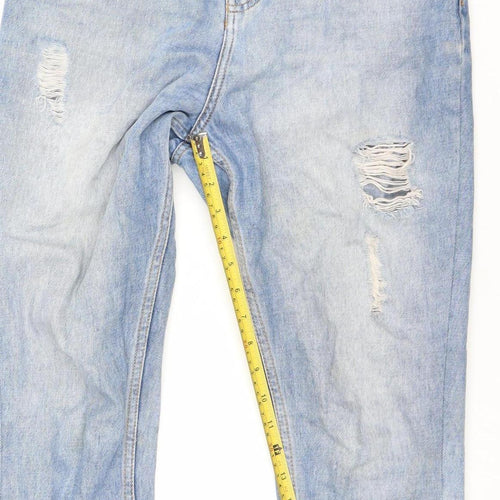Zudio Women’s Blue High Rise Mom Jeans Size 28 Cotton Denim