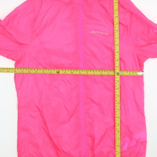 Outpace Women's Pink Lightweight Windbreaker Jacket Size S