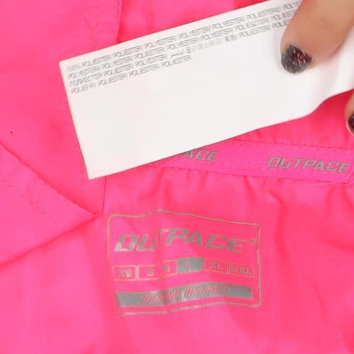 Outpace Women's Pink Lightweight Windbreaker Jacket Size S