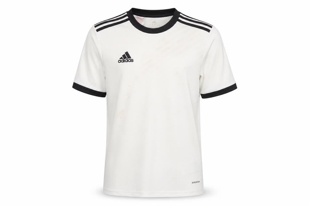 Adidas Boys White Short Sleeve AEROREADY Football Training T-Shirt 13-14 Years