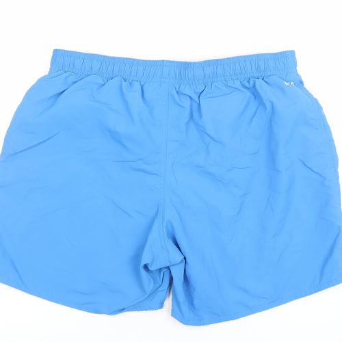 Nabaiji Men's Blue Swim Shorts Size L Elastic Waist Quick Dry