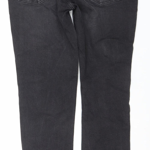 Zara Men's Black Slim Fit Straight Leg Jeans Size L 32in Waist