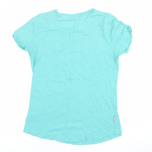 Reebok Women’s Blue V-Neck Classic Slogan T-Shirt Size M