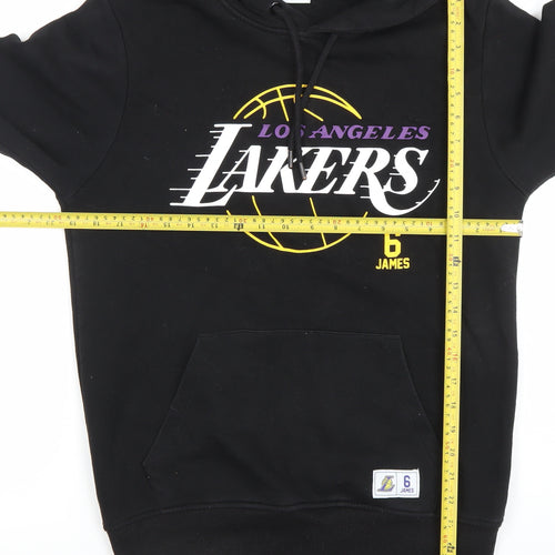 NBA Men’s Black Los Angeles Lakers Hoodie LeBron James No.6 Pullover Size S