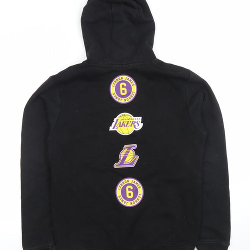 NBA Men’s Black Los Angeles Lakers Hoodie LeBron James No.6 Pullover Size S
