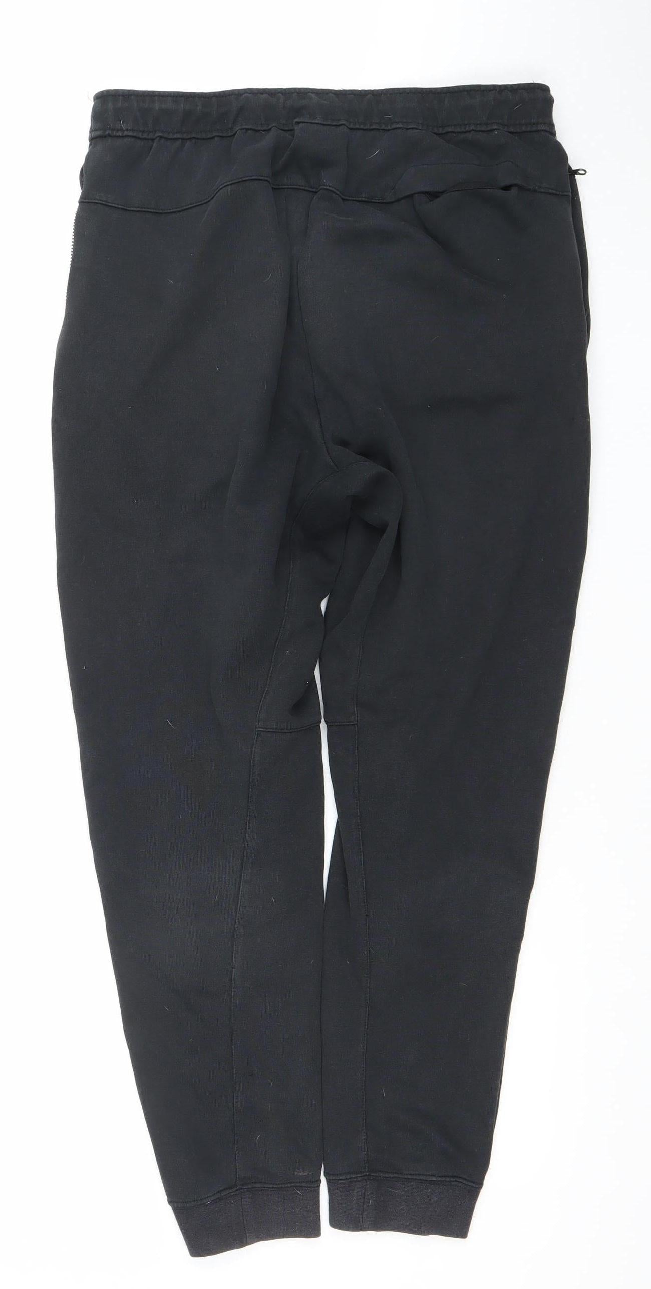 Nike Men's Black S Jogger Sweatpants with Drawstring and Pockets
