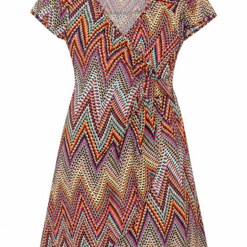 Ingenue London Women’s Multicoloured A-Line Knee Length Dress UK 14