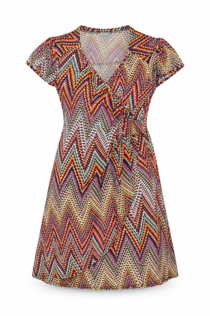 Ingenue London Women’s Multicoloured A-Line Knee Length Dress UK 14
