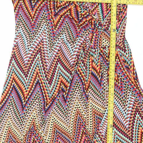 Ingenue London Women’s Multicoloured A-Line Knee Length Dress UK 14