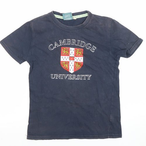 Cambridge University Boys Blue Cotton Logo T-Shirt 11-12 Years