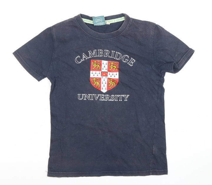 Cambridge University Boys Blue Cotton Logo T-Shirt 11-12 Years