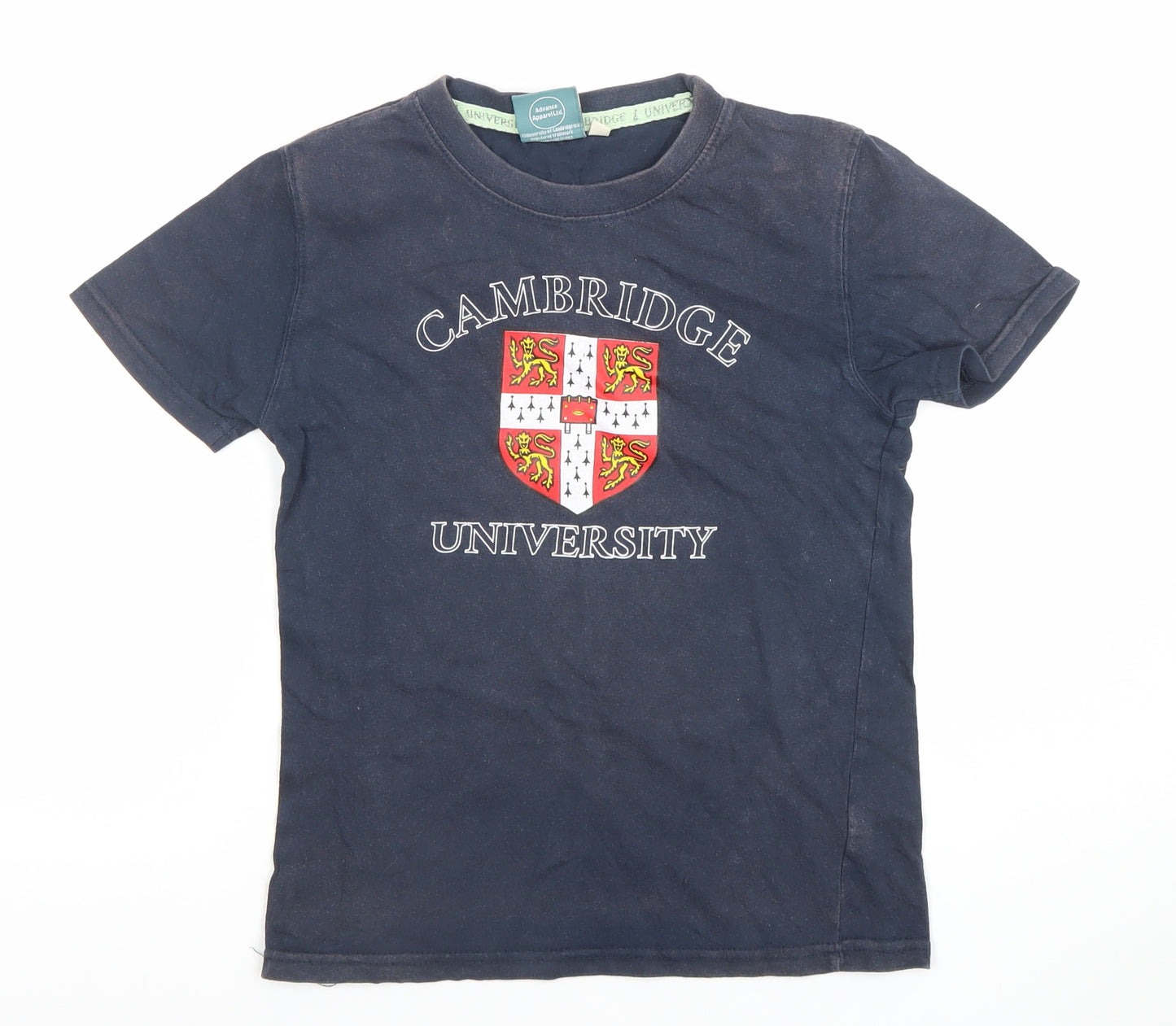 Cambridge University Boys Blue Cotton Logo T-Shirt 11-12 Years